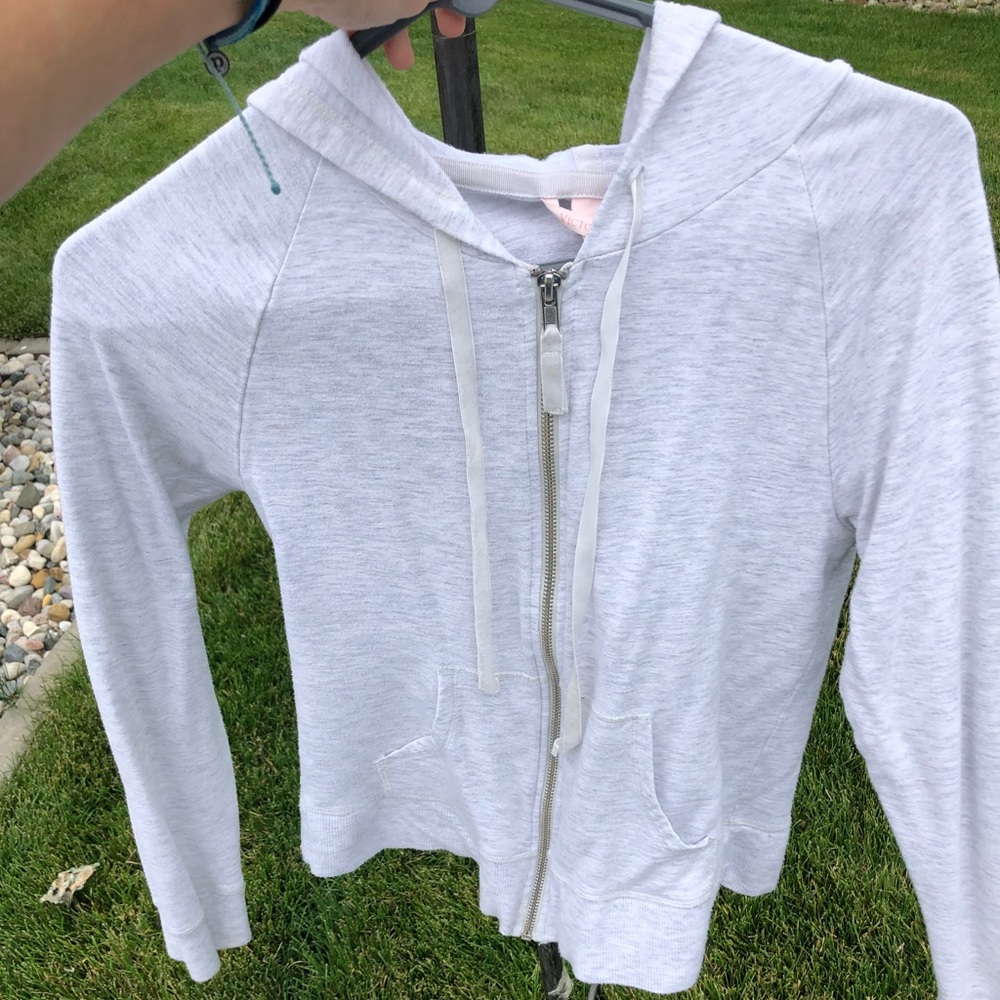 Light weight grey Victoria’s Secret hoodie